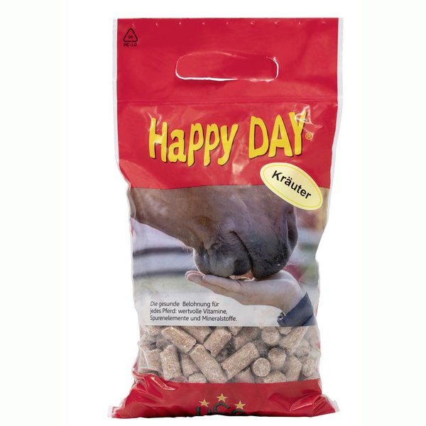 Happy Day® - Karotte/Kräuter Pferdeleckerli Karotte-Kräuter / Ergänzungsfuttermittel für Pferde